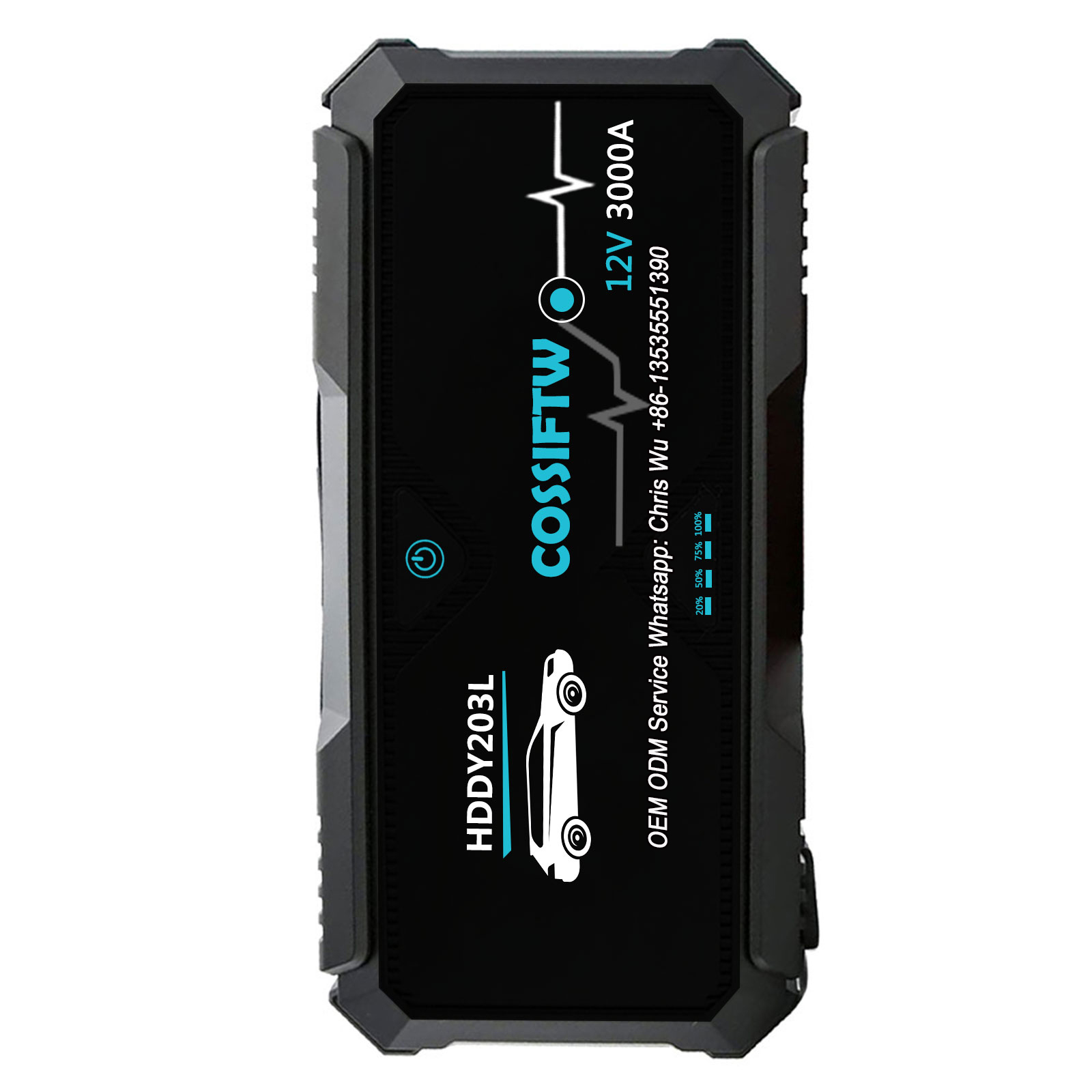 COSSIFTW HDDY203 12V 3000A峰值20000mAh快速充電PD60W汽車移動打火電源啟動緊急工具便攜式應急電池包
